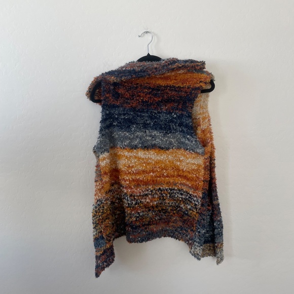 Spacedye Sweater Duster Hipster Hippie Boho Festival Bohemian Artsy Jacket Vest - Picture 6 of 9